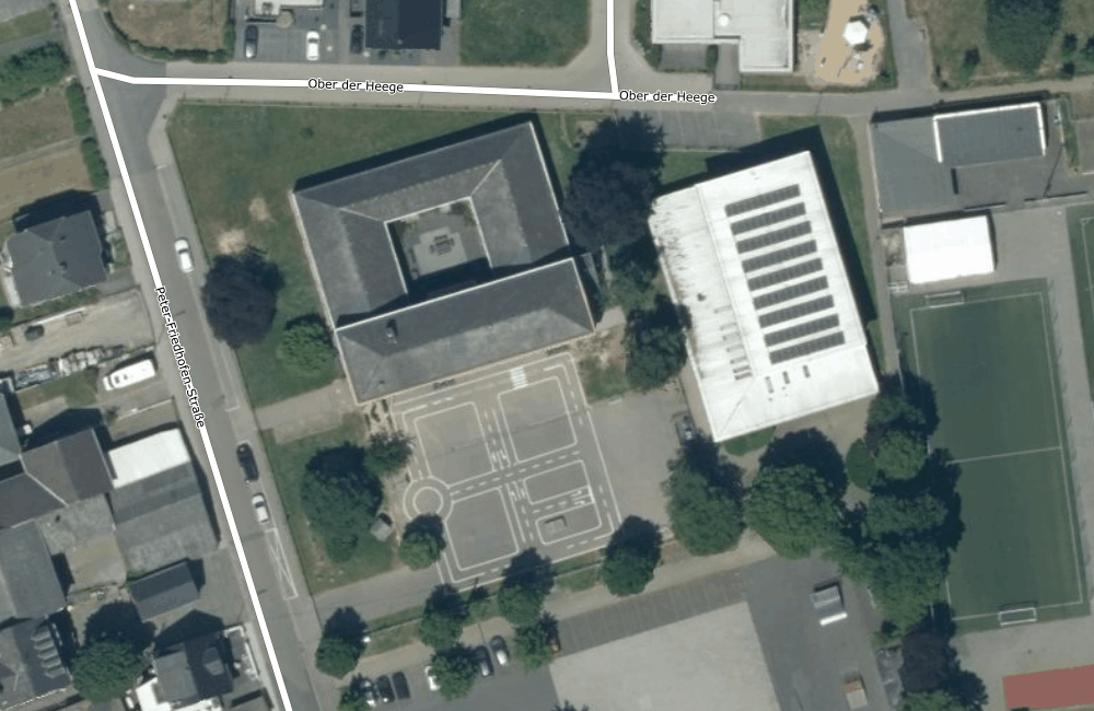 Luftbild Grundschule Weitersburg
